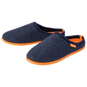 LIVERGY® Pánske plstené papuče (43, navy modrá)