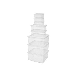 LIVARNO home Súprava úložných boxov, 8-dielna