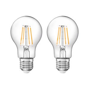 LIVARNO home Filamentová LED žiarovka (guľa E27 4,2 W, 2 kusy)