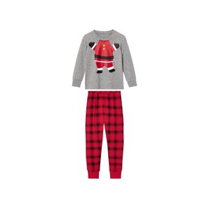 lupilu® Chlapčenské vianočné pyžamo (98/104, sivá/červená)