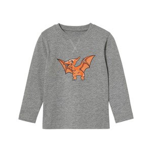 lupilu® Chlapčenské tričko s dlhým rukávom (122/128, sivá)