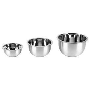 LIVARNO home Súprava misiek z nehrdzavejúcej ocele (súprava misiek na miešanie, 3-dielna)