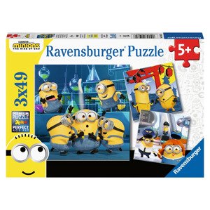 Ravensburger Detské puzzle (Mimoni, 3 x 49 dielikov)