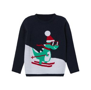 lupilu® Chlapčenský vianočný pulóver s LED efektom (110/116, navy modrá)