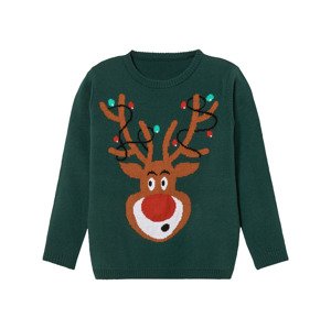 lupilu® Chlapčenský vianočný pulóver s LED efektom (110/116, zelená)