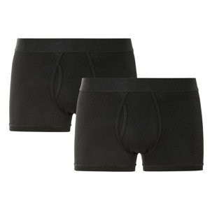 LIVERGY® Pánske boxerky, 2 kusy (XL, čierna)