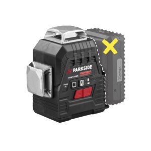 PARKSIDE PERFORMANCE® Aku krížový líniový laser PKLLP 	3 x 360° 3360 A1 – bez akumulátora