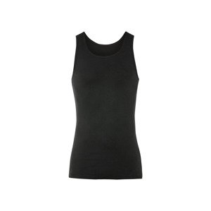LIVERGY® Pánske tielko, 2 kusy (XL, čierna)