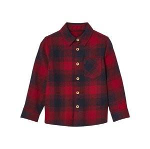 lupilu® Chlapčenská flanelová košeľa (98, červená)
