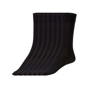LIVERGY® Pánske ponožky, 7 párov (čierna, 39/42)