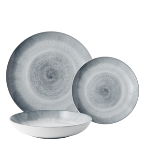 Set keramických tanierov 12 ks - Elements Vulcano